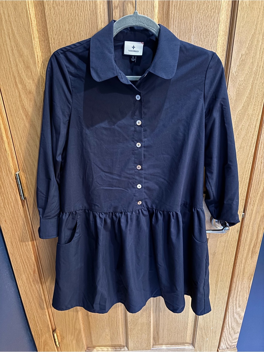 Tuckernuck Navy Button-Up Shirt